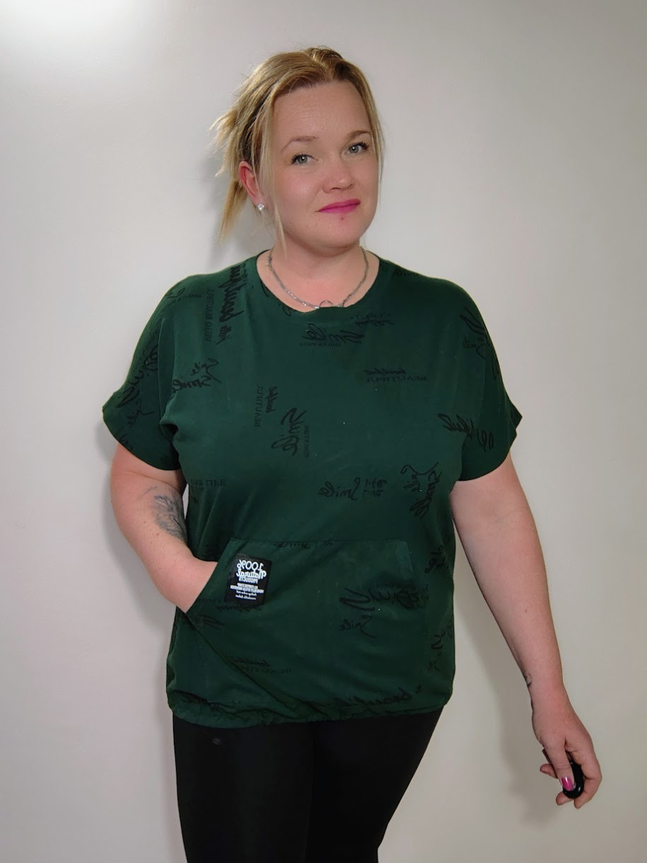 Stylové tričko Smile - zelené