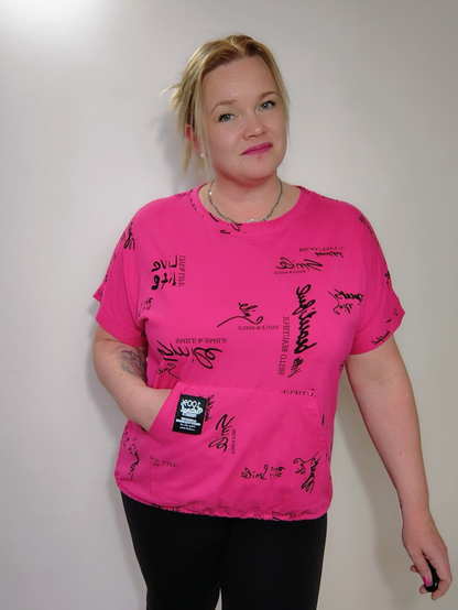 Stylové tričko Smile - růžové