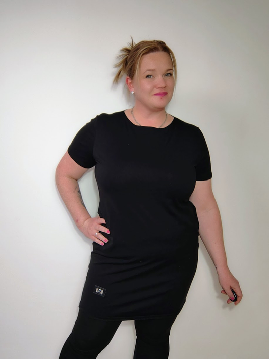 Šatová tunika Comfort - černá