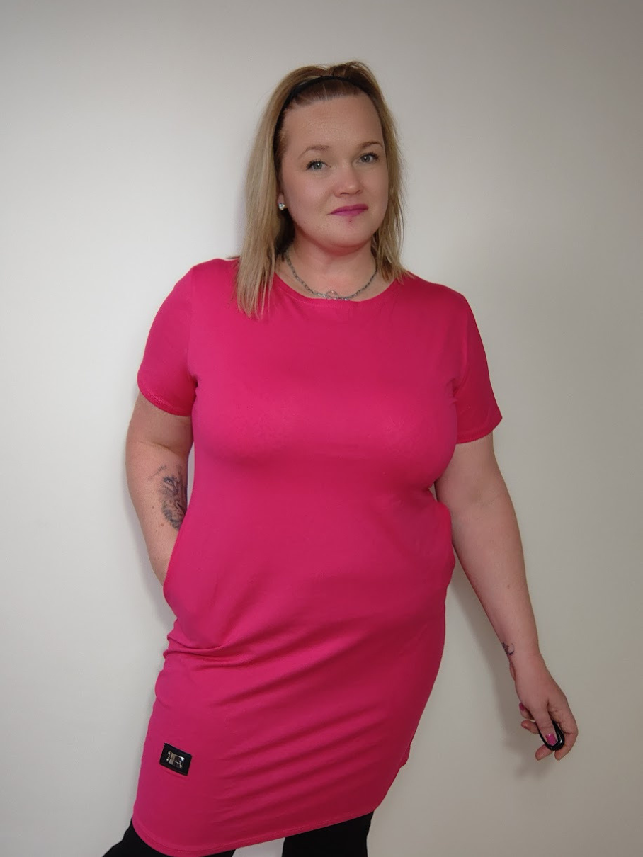 Šatová tunika Comfort - růžová