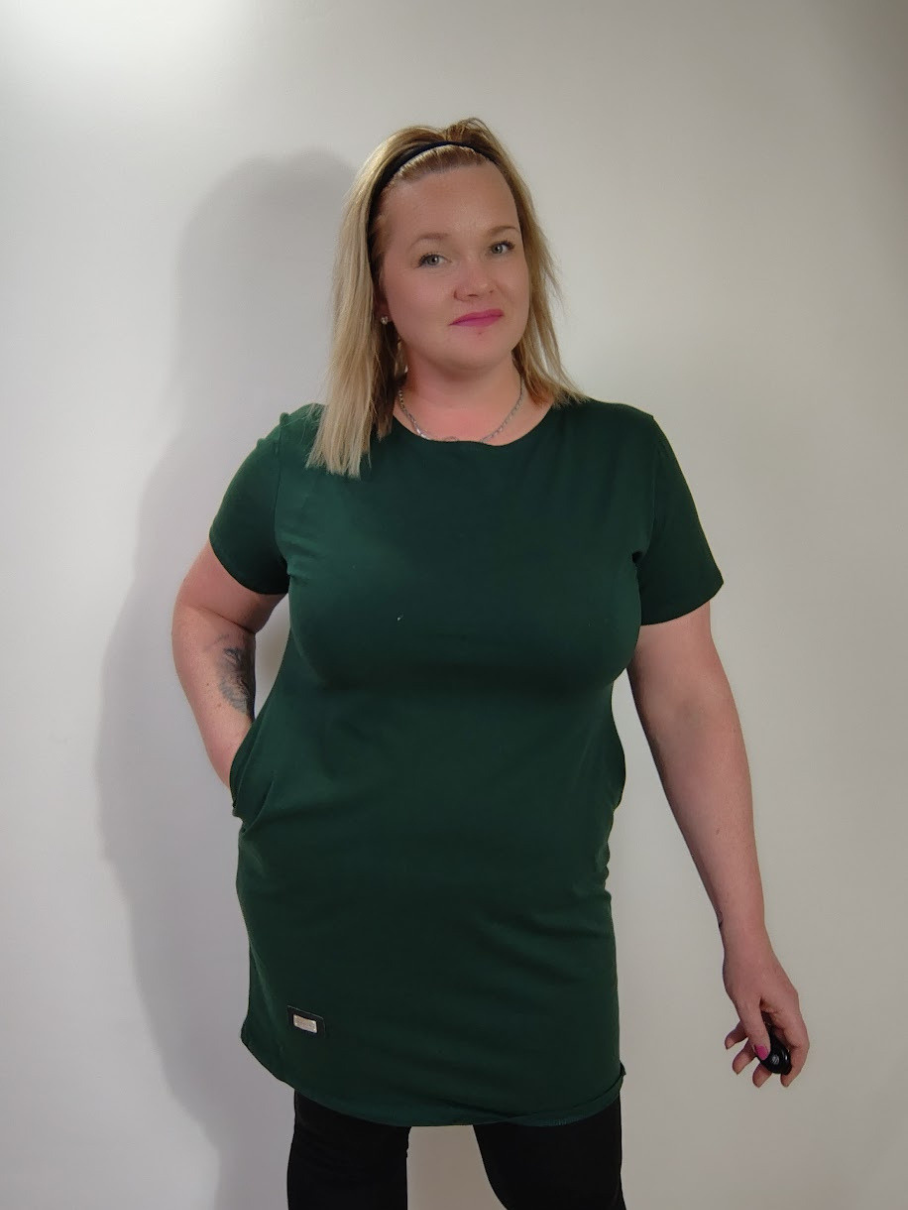 Šatová tunika Comfort - zelená