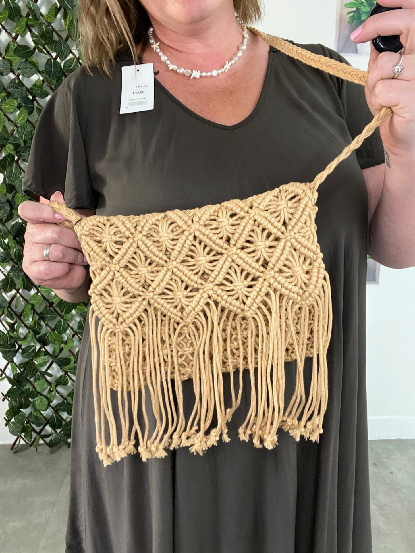Macramé letní crossbody