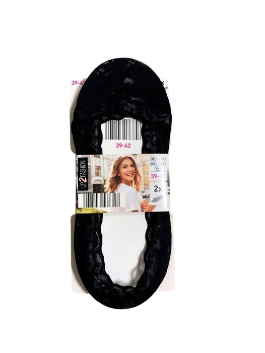 Krátké krajkové ponožky vel. 39/42, v balení 2 ks