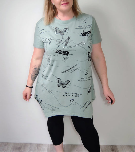 Cípatá tunika mint