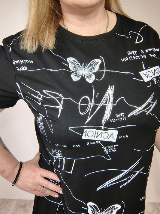 Cípatá tunika černá