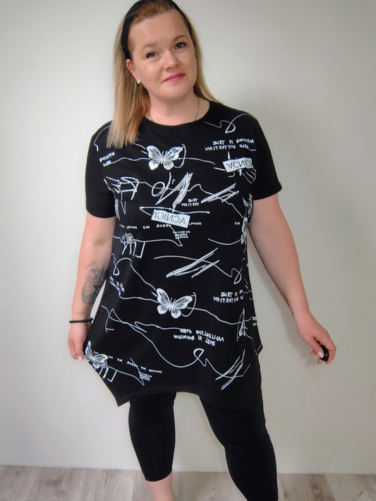 Cípatá tunika černá