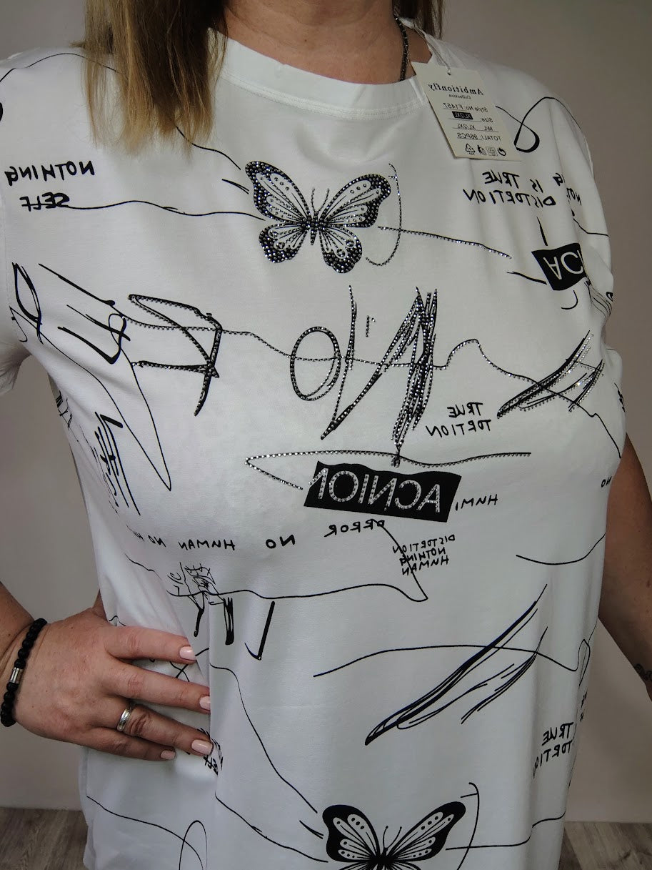 Cípatá tunika bílá