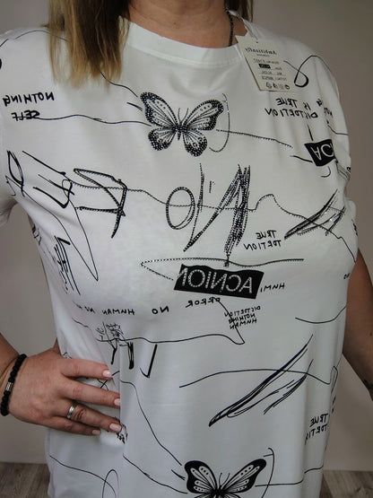 Cípatá tunika bílá