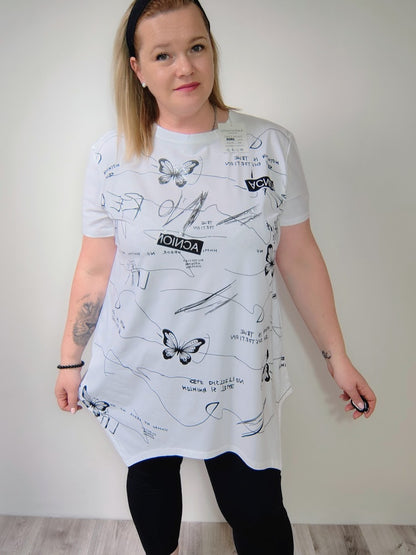 Cípatá tunika bílá