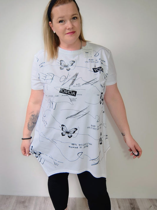 Cípatá tunika bílá