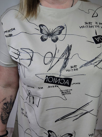 Cípatá tunika béžová