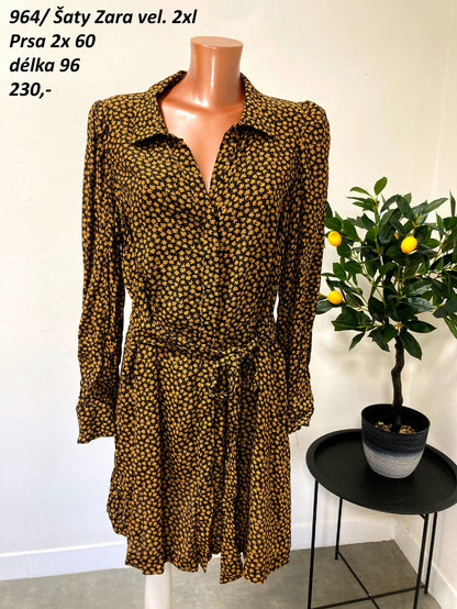 Košilové šaty Zara vel. 2xl -44/46