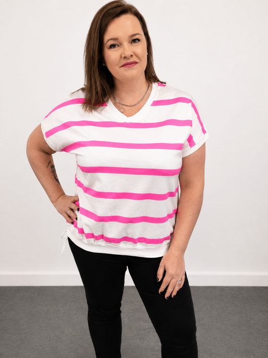 Pruhované bavlněné triko