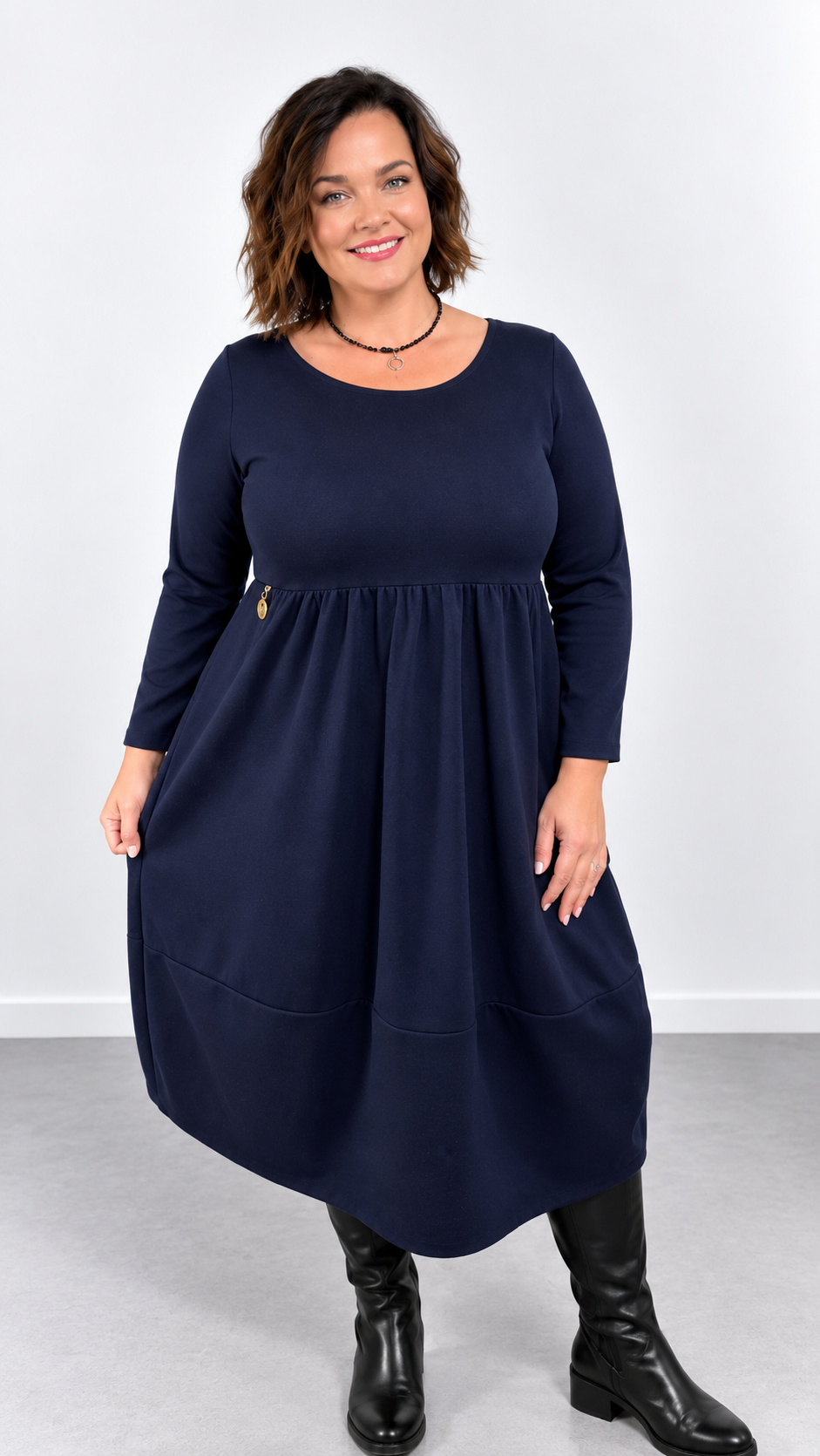 Dlouhé šaty Mia - navy