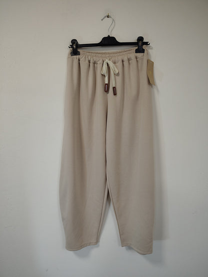 Béžové barelové kalhoty/tepláky