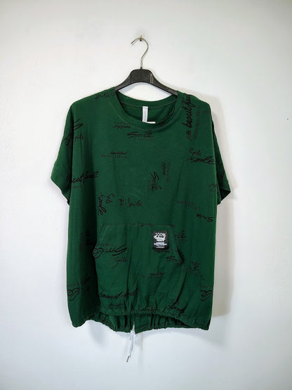 Stylové tričko Smile - zelené