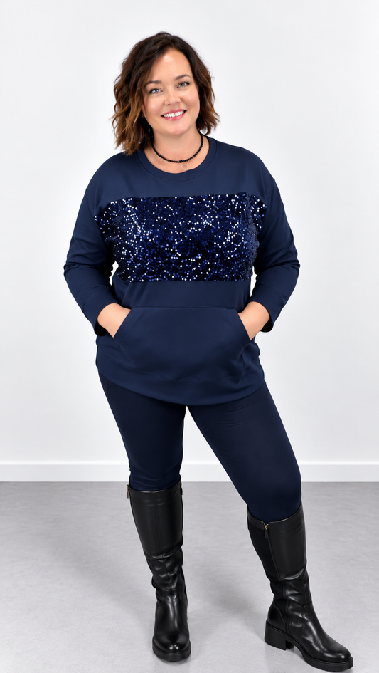 Mikina LUXE - navy